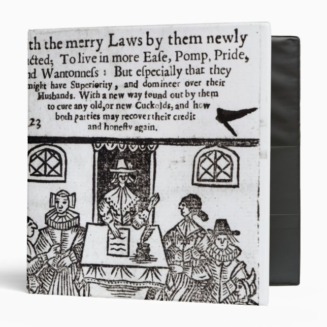 The Parliament of Women, 1656 Binder (Front/Inside)