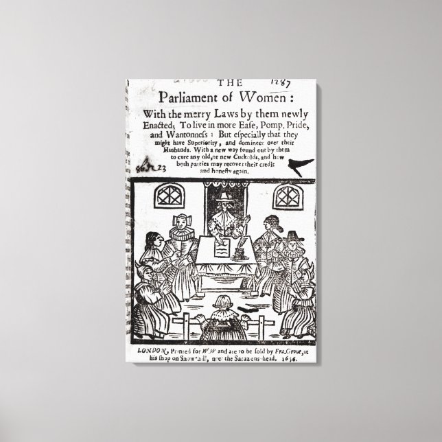 The Parliament of Women, 1656 Canvas Print (Front)