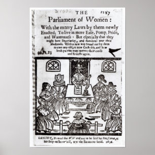 The Parliament of Women, 1656 Poster