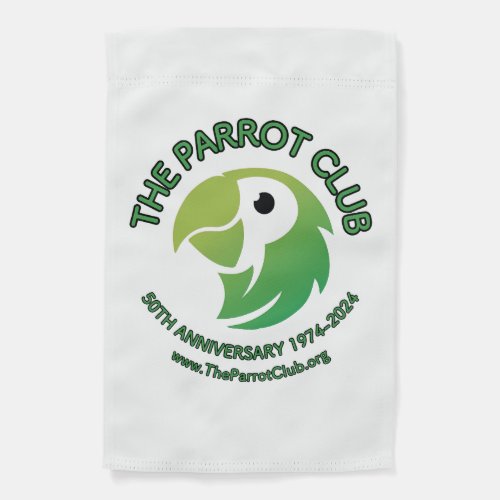 The Parrot Club 50th Anniversary Garden Flag