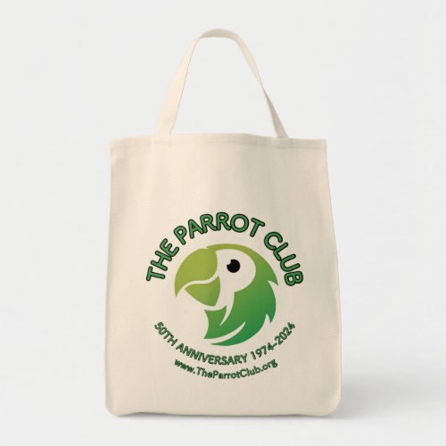 The Parrot Club 50th Anniversary Grocery Tote Bag
