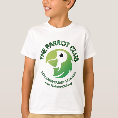 The Parrot Club 50th Anniversary Kids T_Shirt
