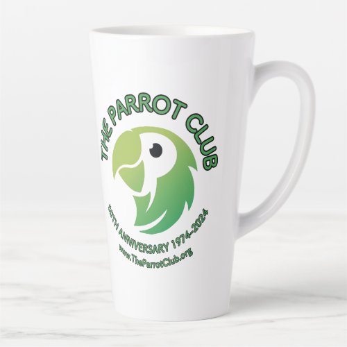 The Parrot Club 50th Anniversary Latte Mug