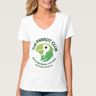 The Parrot Club 50th Anniversary Women's V-Neck T-Shirt
