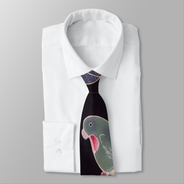 The Parrot, Jakuchū Neck Tie (Tied)