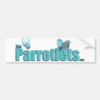 The Parrotlets Pacific Blue Parrotlets Sticker Art
