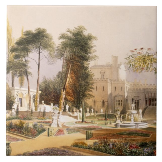The Parterre in the Gardens at Wilton, the seat of Ceramic Tile (Front)