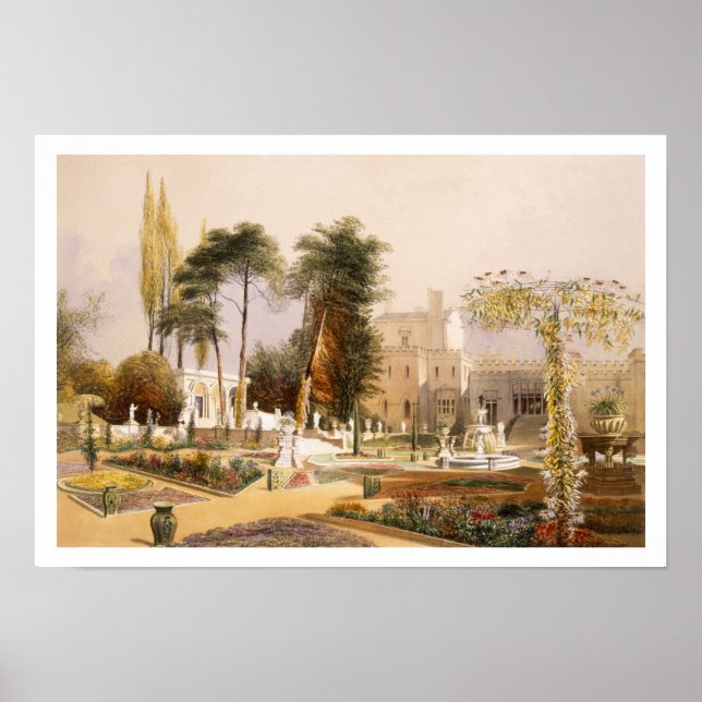 The Parterre in the Gardens at Wilton, the seat of Poster (Front)