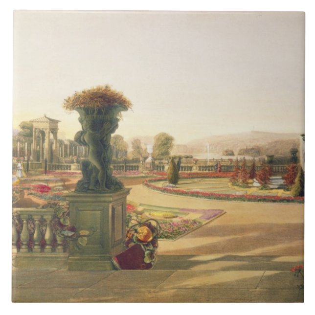 The Parterre, Trentham Hall Gardens, pub. by Thoma Ceramic Tile (Front)