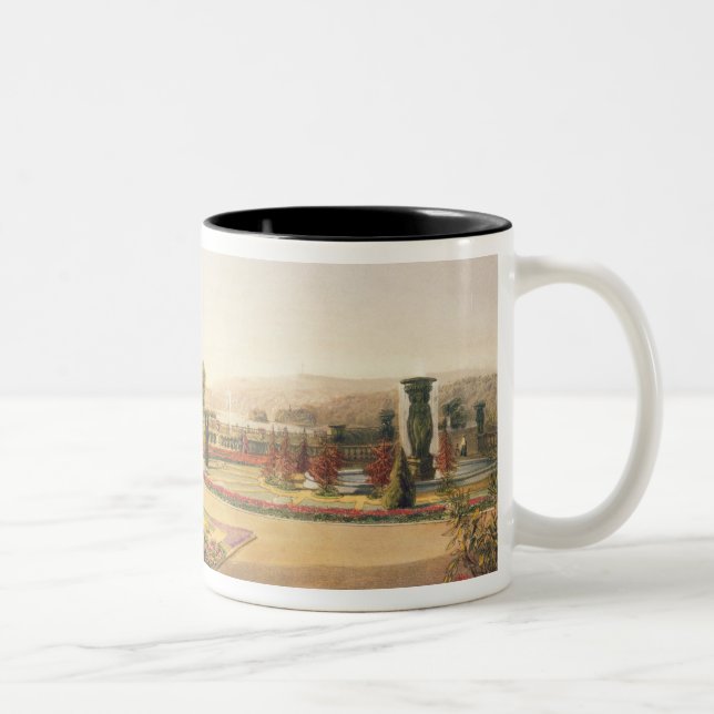 The Parterre, Trentham Hall Gardens, pub. by Thoma Two-Tone Coffee Mug (Right)