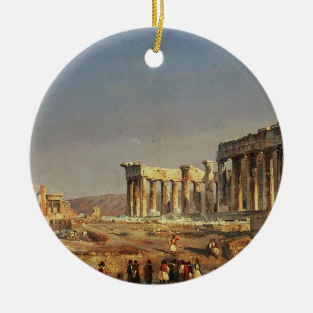 The Parthenon, 1863 Ceramic Ornament (Front)
