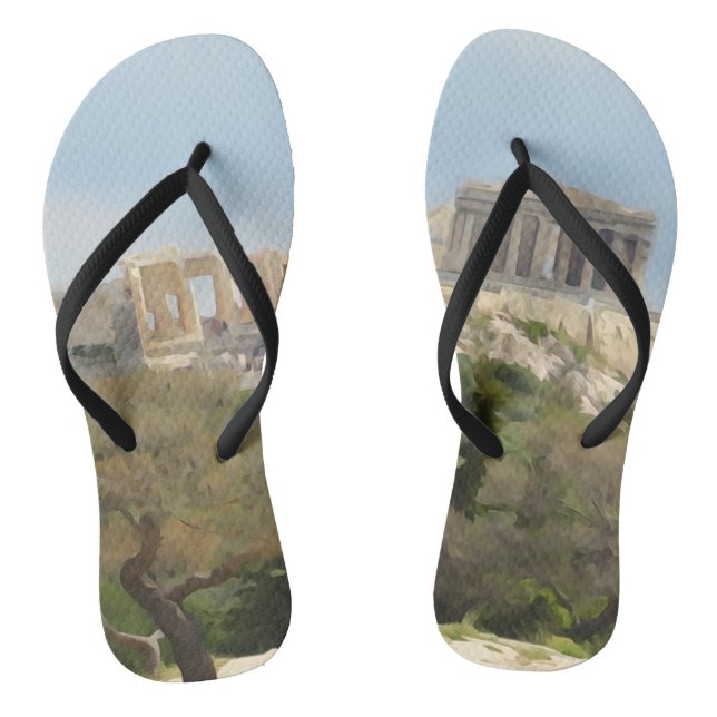 The Parthenon Flip Flops (Footbed)