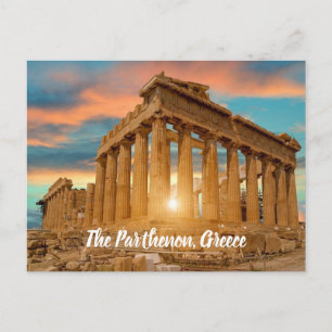 The Parthenon Greece stylized Postcard