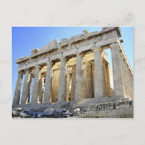 The Parthenon on the Acropolis Postcard