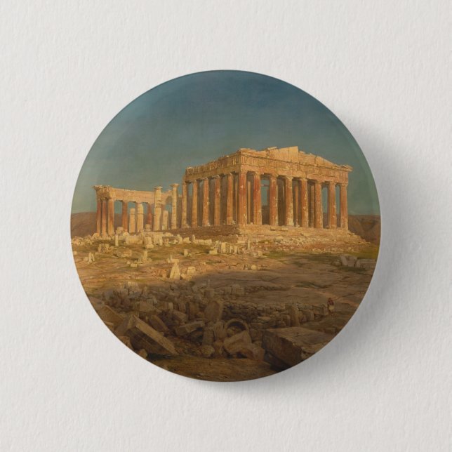 The Parthenon Pinback Button (Front)