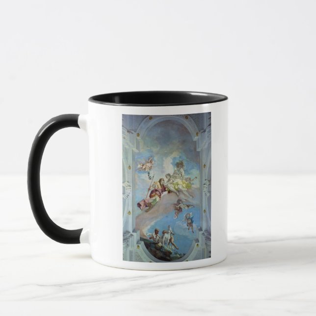 The Parting of Venus from Adonis, 1707-08 (fresco) Mug (Left)