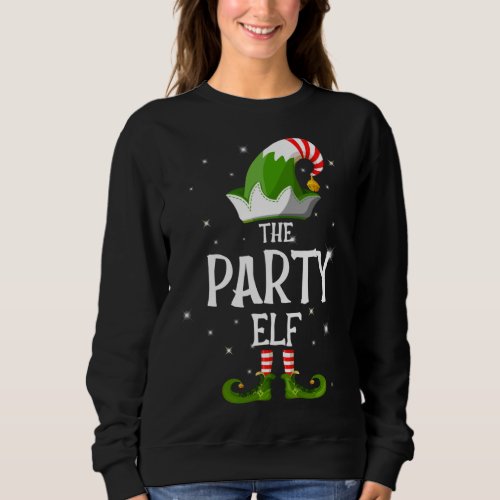 The Party Elf Family Matching Group Christmas Sweatshirt