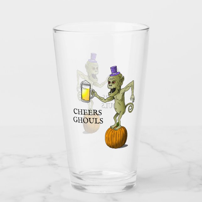 The Party Ghoul Cheers Glass (Front)