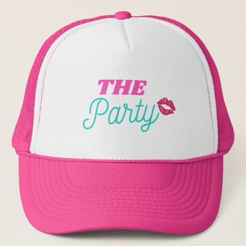 The Party Kiss the Miss Goodbye Bachelorette Hat