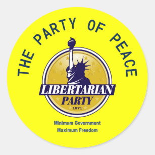 The Party of Peace Classic Round Sticker