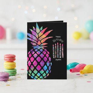 The "Party Pineapple" Aesthetic Card
