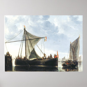 The Passage Boat Aelbert Cuyp  Poster