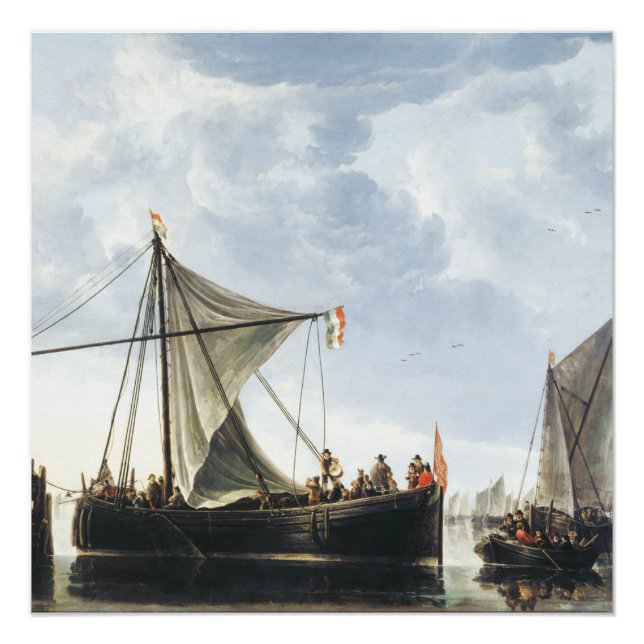The Passage Boat Aelbert Cuyp  Poster (Front)