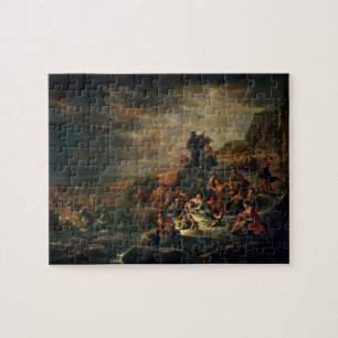 The Passage of the Red Sea (oil on canvas) Jigsaw Puzzle