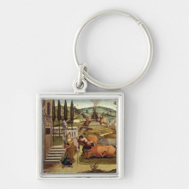 The Passions of Pasiphae, wife of King Minos of Cr Keychain (Front)