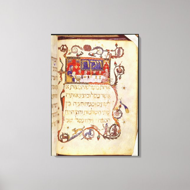 The Passover Meal, Northern Spain Canvas Print (Front)