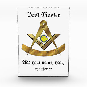 The Past Master Acrylic Award
