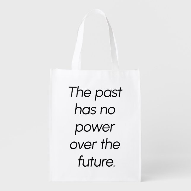 The Past Reusable Grocery Bag (Front)