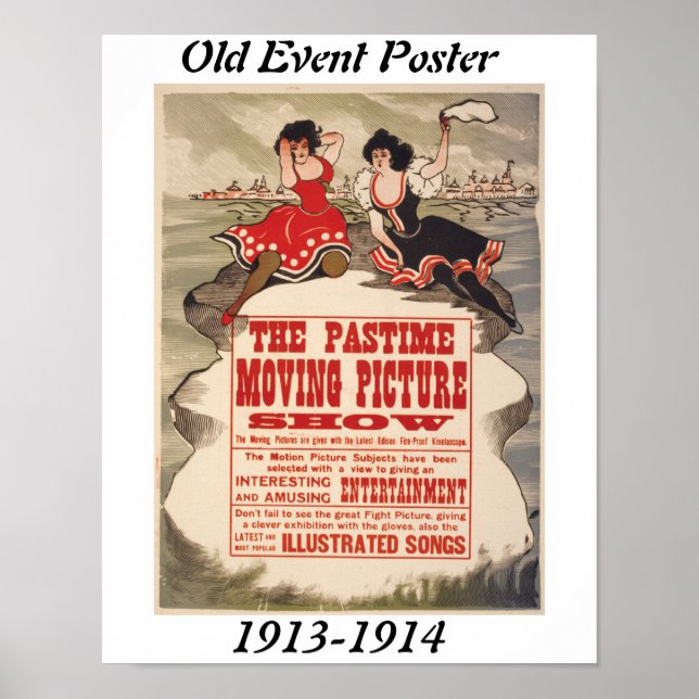 The Past Time Moving Picture Show Poster (Front)