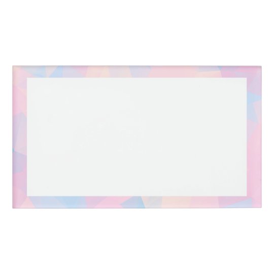 The Pastel Colors Low Poly Name Tag | Zazzle.com Pastels or pastel colors belong to a pale family of colors, which, when described in the hsv color space, have high value and low saturation.