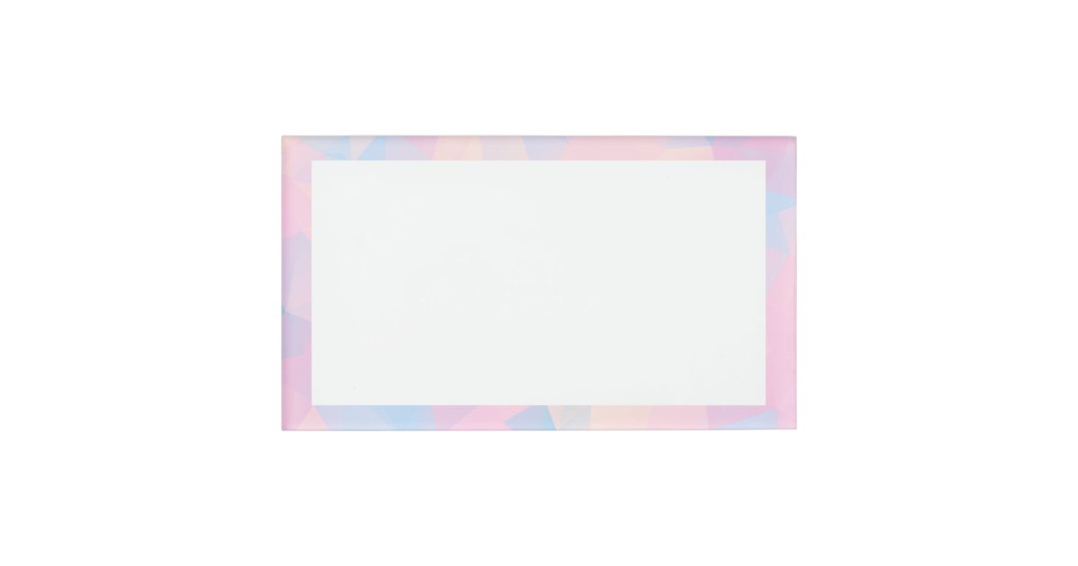 The Pastel Colors Low Poly Name Tag | Zazzle.com Pastel colors highlighter, 10 assorted macaron colors, chisel tip marker pen, water based, quick dry, eye protection, for adults & kids, extra long marking performance.