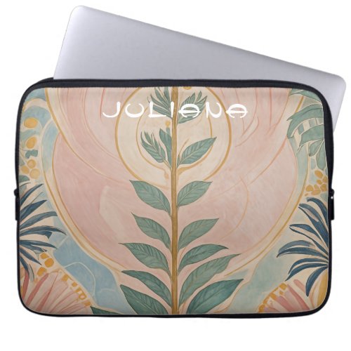 The Pastel Flora Reaching for the Sun Laptop Sleeve