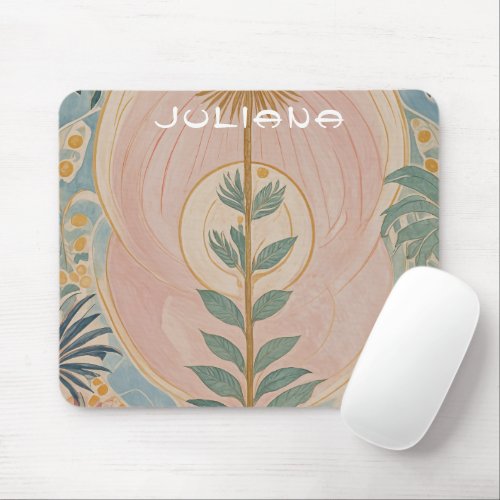 The Pastel Flora Reaching for the Sun Mouse Pad