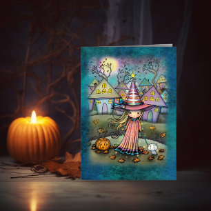 The Pastel Neighborhood Halloween Art Card