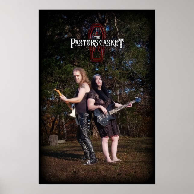 The Pastor's Casket graveyard poster (Front)