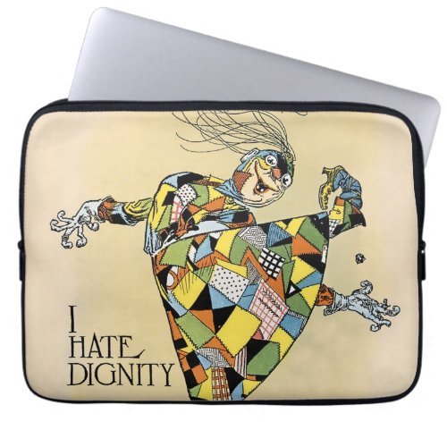 The Patchwork Girl Hates Dignity by John R Neill Laptop Sleeve