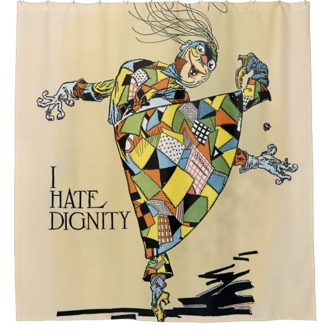 “The Patchwork Girl Hates Dignity” by John R Neill Shower Curtain (Front)