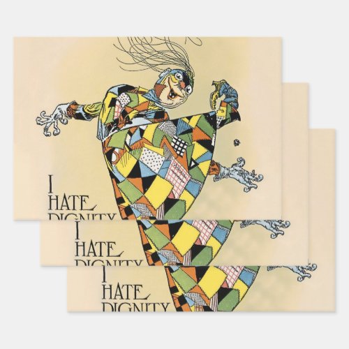 The Patchwork Girl Hates Dignity by John R Neill Wrapping Paper Sheets