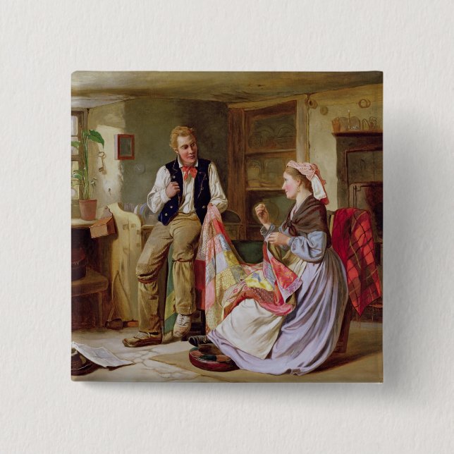 The Patchwork Quilt Button (Front)