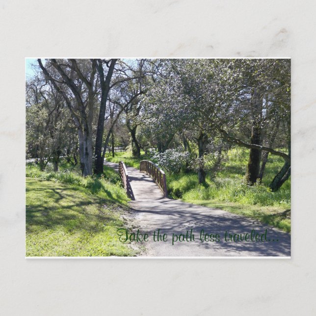 The path less traveled... postcard (Front)