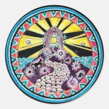The Path Mandala Sticker by arteeclectica at Zazzle