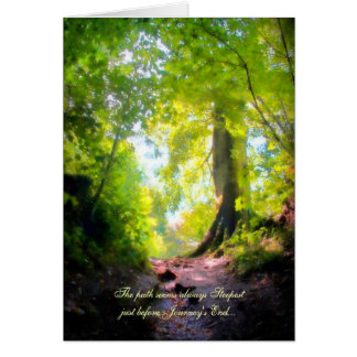 The path seems always steepest... - blank notelet