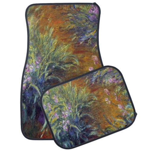 The Path Through the Irises by Claude Monet Car Floor Mat