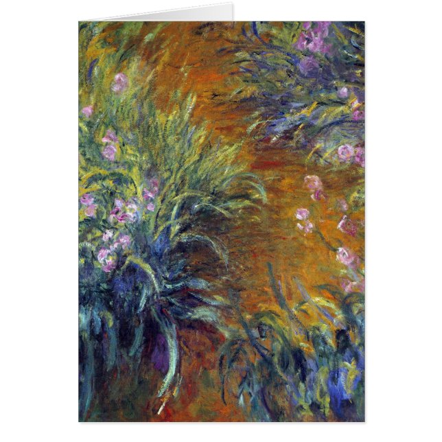 The Path Through the Irises by Claude Monet Cards (Front)