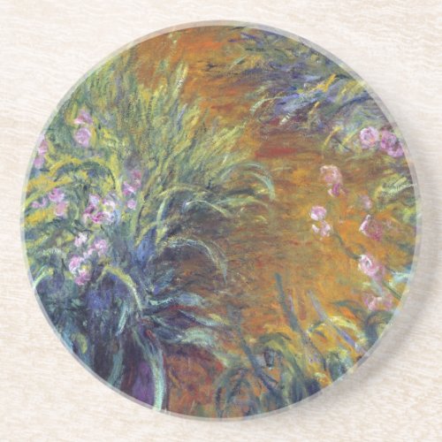 The Path Through the Irises by Claude Monet Coaster