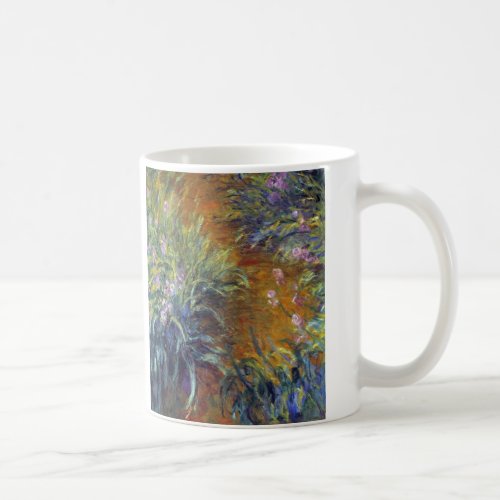 The Path Through the Irises by Claude Monet Coffee Mug